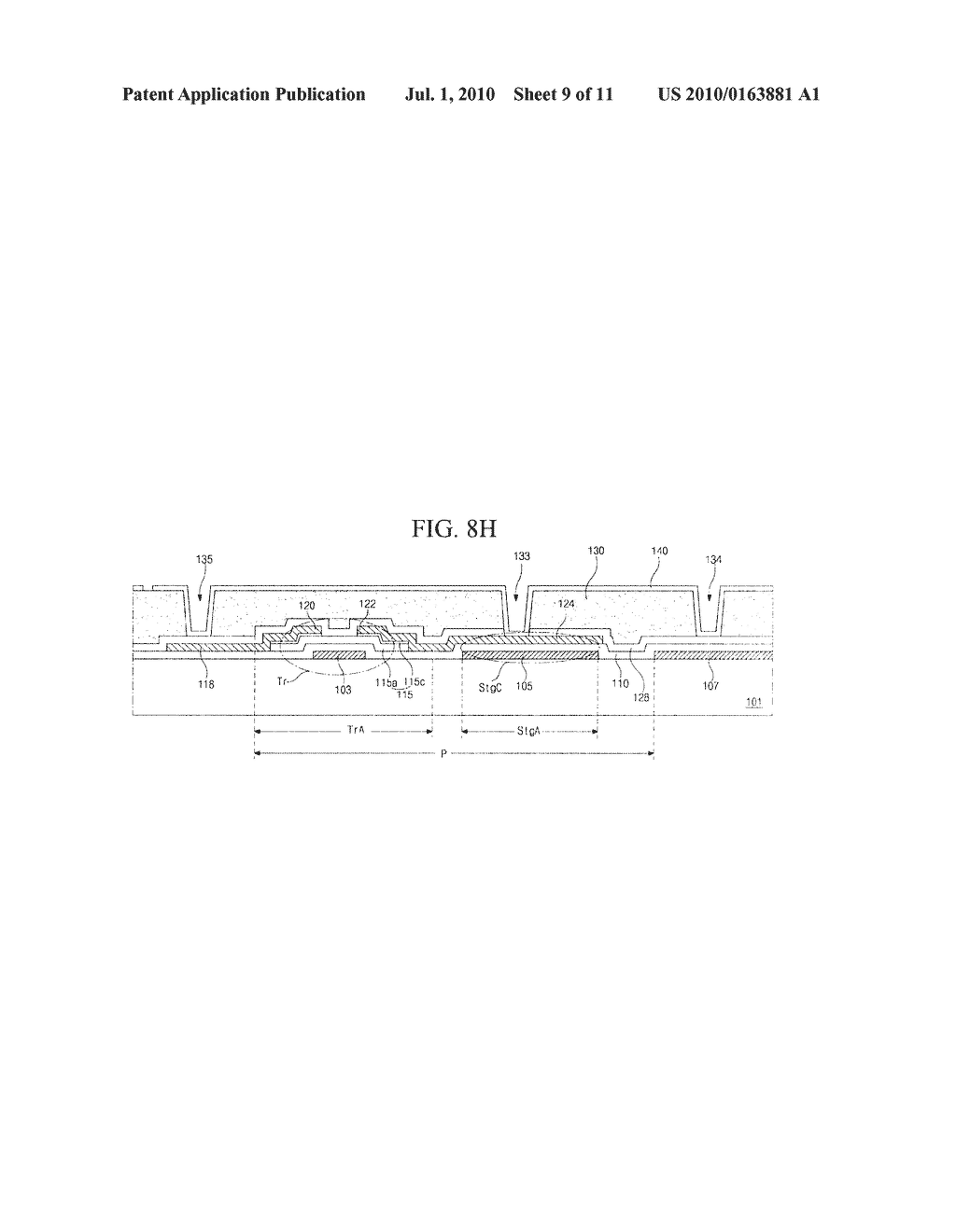 ARRAY SUBSTRATE FOR ELECTROPHORESIS TYPE DISPLAY DEVICE AND METHOD OF MANUFACTURING THE SAME, METHOD OF REPAIRING A LINE OF THE SAME - diagram, schematic, and image 10