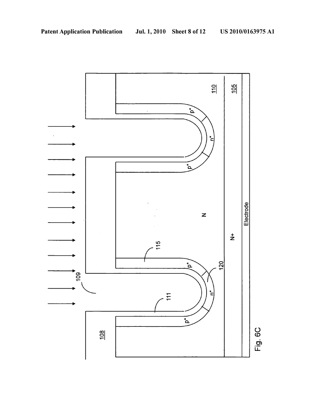 Trench metal oxide semiconductor field effect transistor (MOSFET) with low gate to drain coupled charges (Qgd) structures - diagram, schematic, and image 09