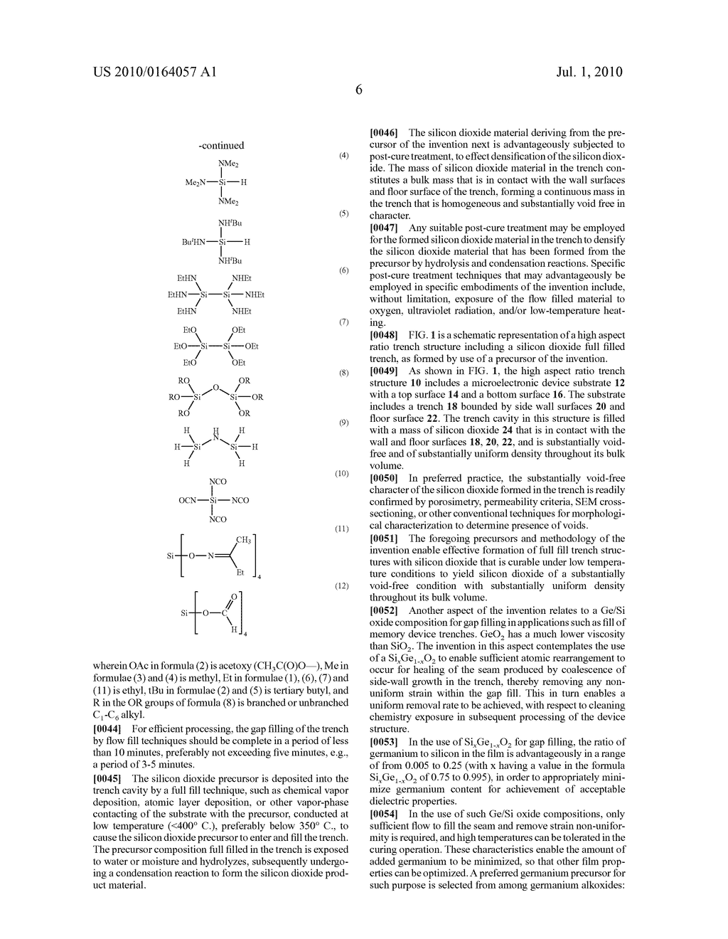 PRECURSORS FOR SILICON DIOXIDE GAP FILL - diagram, schematic, and image 09