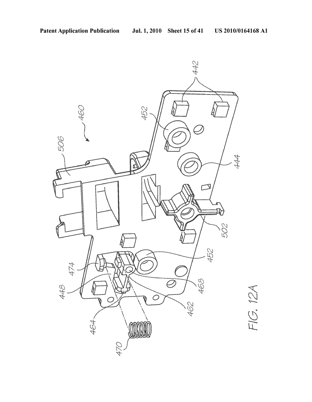 PRINTER HAVING GEARED MEDIA PICK-UP ROLLER - diagram, schematic, and image 16