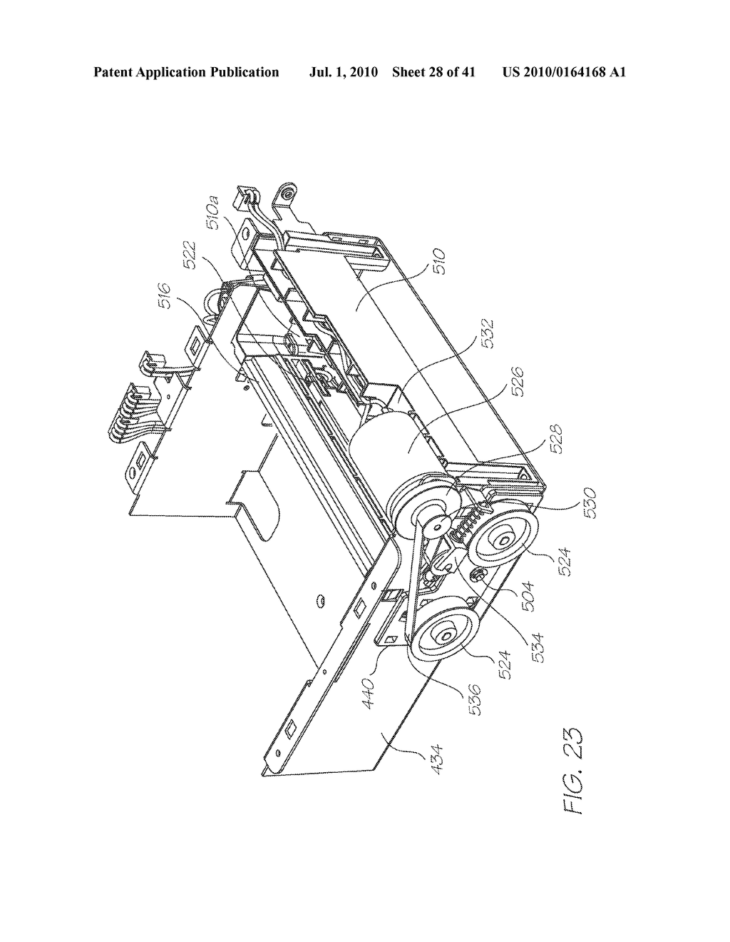 PRINTER HAVING GEARED MEDIA PICK-UP ROLLER - diagram, schematic, and image 29