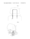 CAR SEAT HEADREST MOUNTING STRUCTURE diagram and image