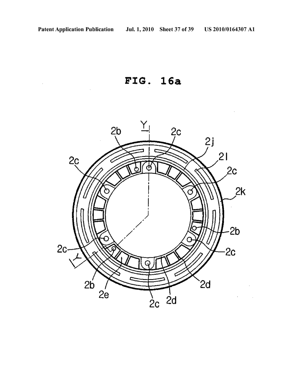 METHOD OF MAKING INTEGRATED STATOR, BRUSHLESS DIRECT-CURRENT MOTOR OF RADIAL CORE TYPE DOUBLE ROTOR STRUCTURE USING THE INTEGRATED STATOR, AND METHOD OF MAKING THE SAME - diagram, schematic, and image 38