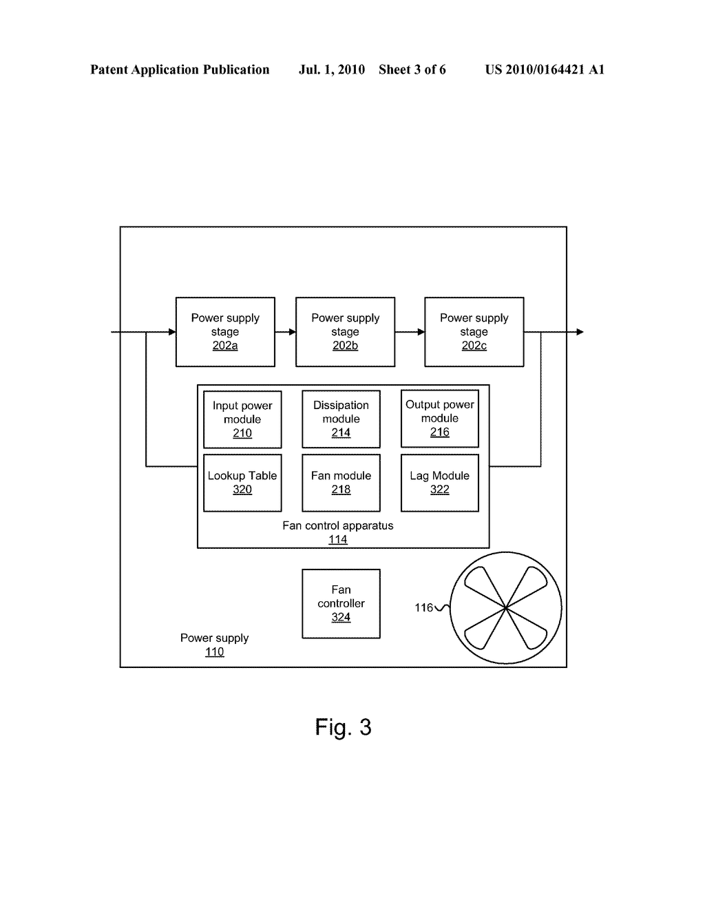 APPARATUS, SYSTEM, AND METHOD FOR IMPROVED FAN CONTROL IN A POWER SUPPLY - diagram, schematic, and image 04