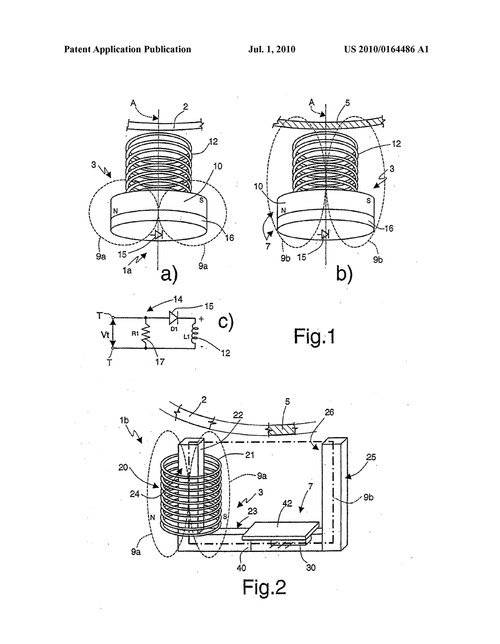 DETECTING DEVICE OF THE ANGULAR POSITION OF A ROTATING MEMBER OF AN ELECTRIC HOUSEHOLD APPLIANCE, IN PARTICULAR THE DRUM OF A WASHING MACHINE - diagram, schematic, and image 02