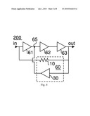 Feedback network for cascaded amplifiers diagram and image