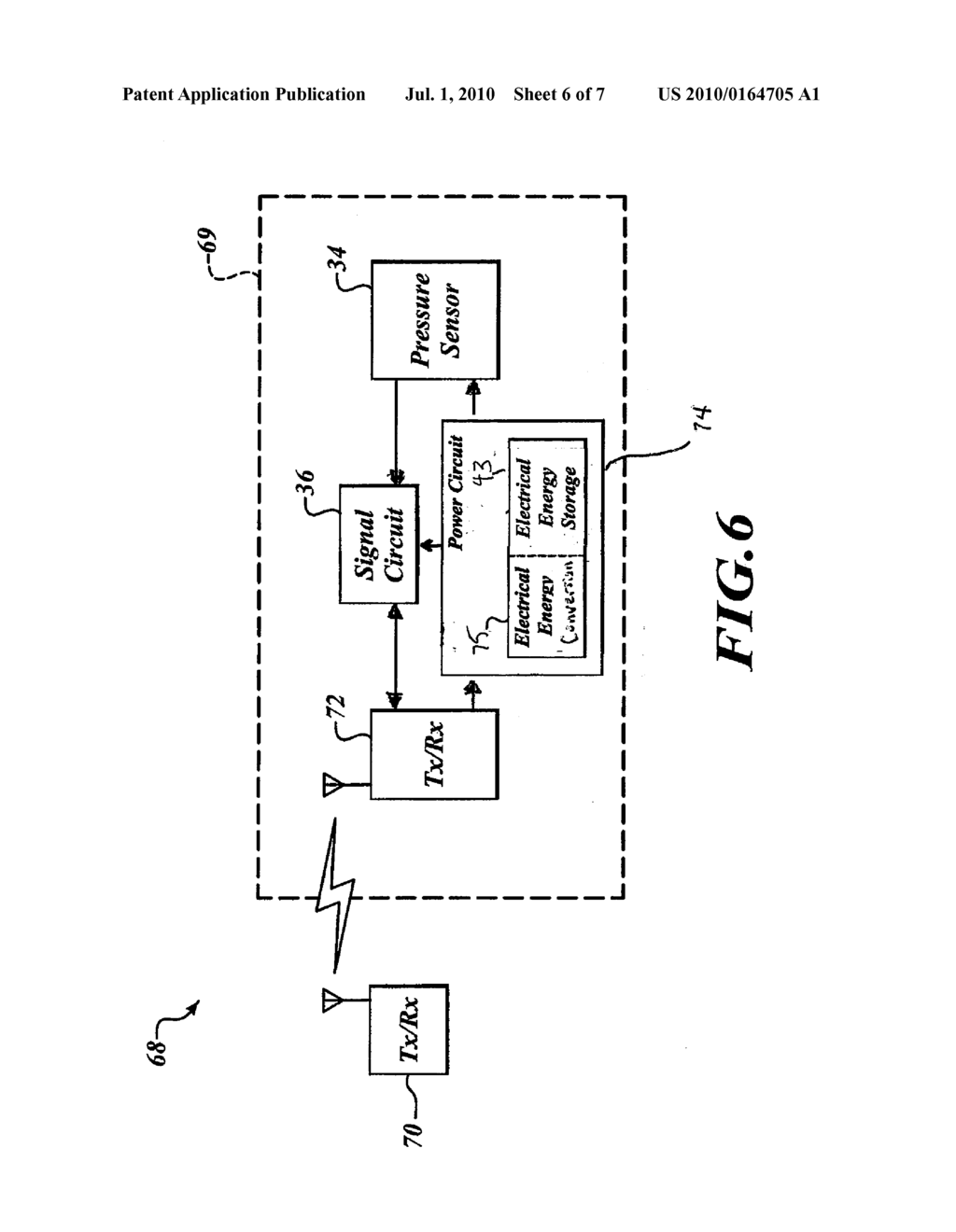 SELF-POWERED SENSOR SYSTEM FOR MONITORING TIRE PRESSURE - diagram, schematic, and image 07