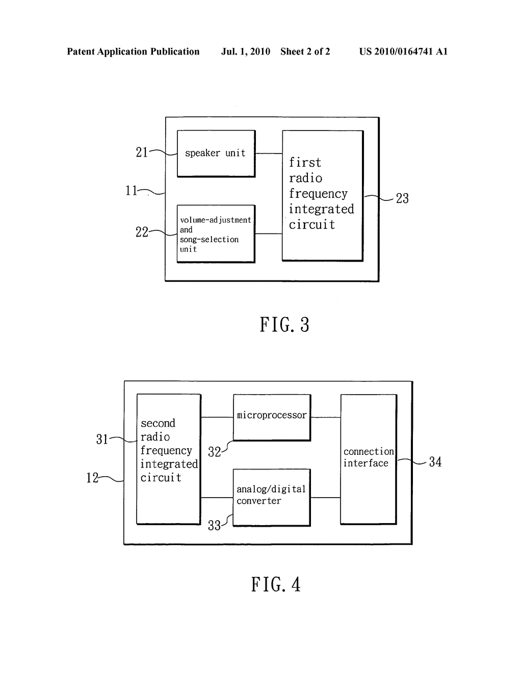 Wireless music transmission device for wirelessly controlling volume-adjustment and song-selection functions of ipod - diagram, schematic, and image 03