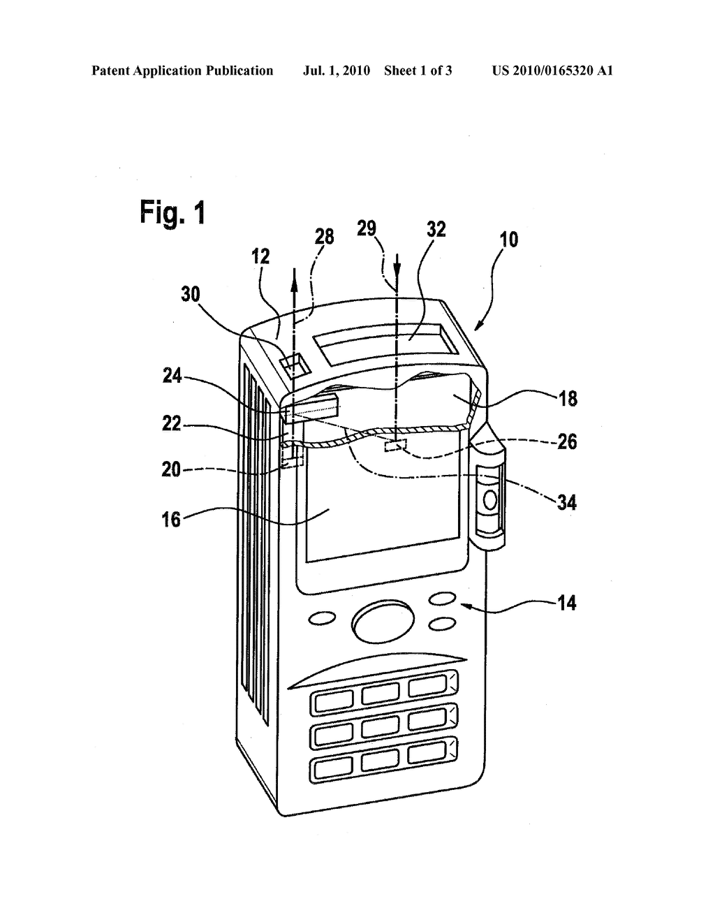 METHOD FOR MOUNTING AND ADJUSTING AN ELECTRO-OPTICAL DEVICE AND MEASURING DEVICE MOUNTED AND ADJUSTED BY MEANS OF SUCH A METHOD - diagram, schematic, and image 02