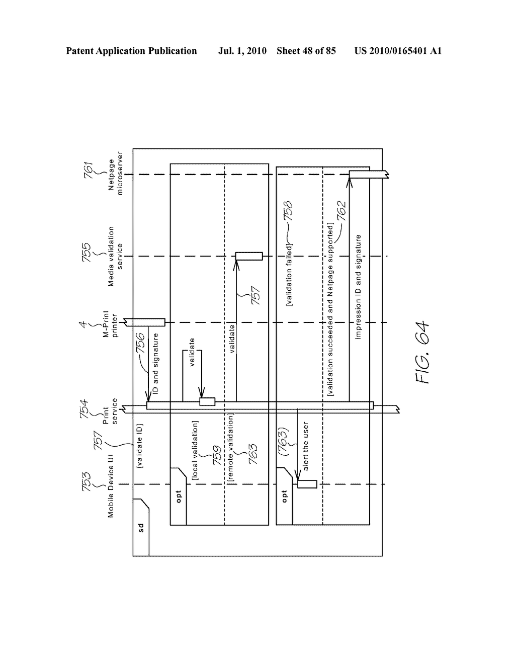 MOBILE DEVICE FOR PRINTING A SECURITY IDENTIFICATION - diagram, schematic, and image 49