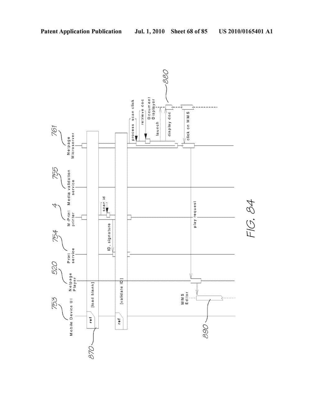 MOBILE DEVICE FOR PRINTING A SECURITY IDENTIFICATION - diagram, schematic, and image 69