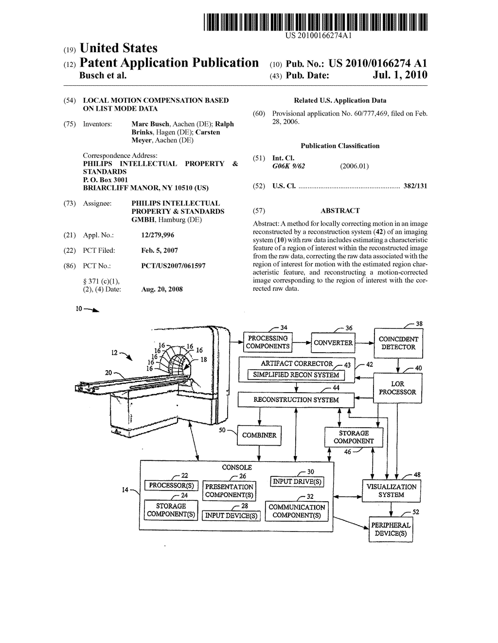 LOCAL MOTION COMPENSATION BASED ON LIST MODE DATA - diagram, schematic, and image 01