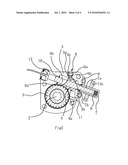 PAY-OUT AND TAKE-UP DEVICE FOR TIGHTENER diagram and image