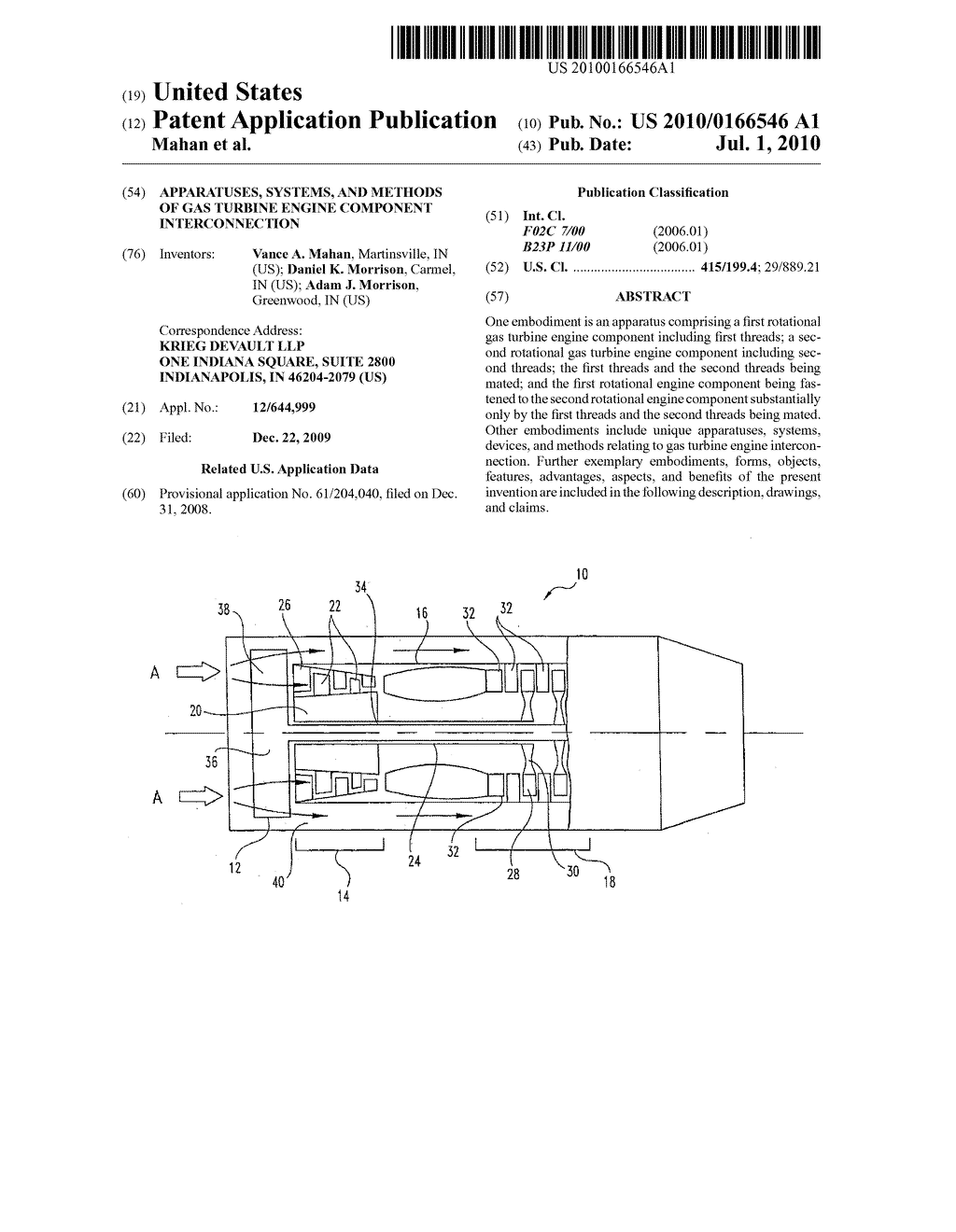 APPARATUSES, SYSTEMS, AND METHODS OF GAS TURBINE ENGINE COMPONENT INTERCONNECTION - diagram, schematic, and image 01