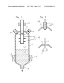 DEVICE FOR THE THERMAL DEHALOGENATION OF HALOGEN-CONTAINING SUBSTANCES diagram and image