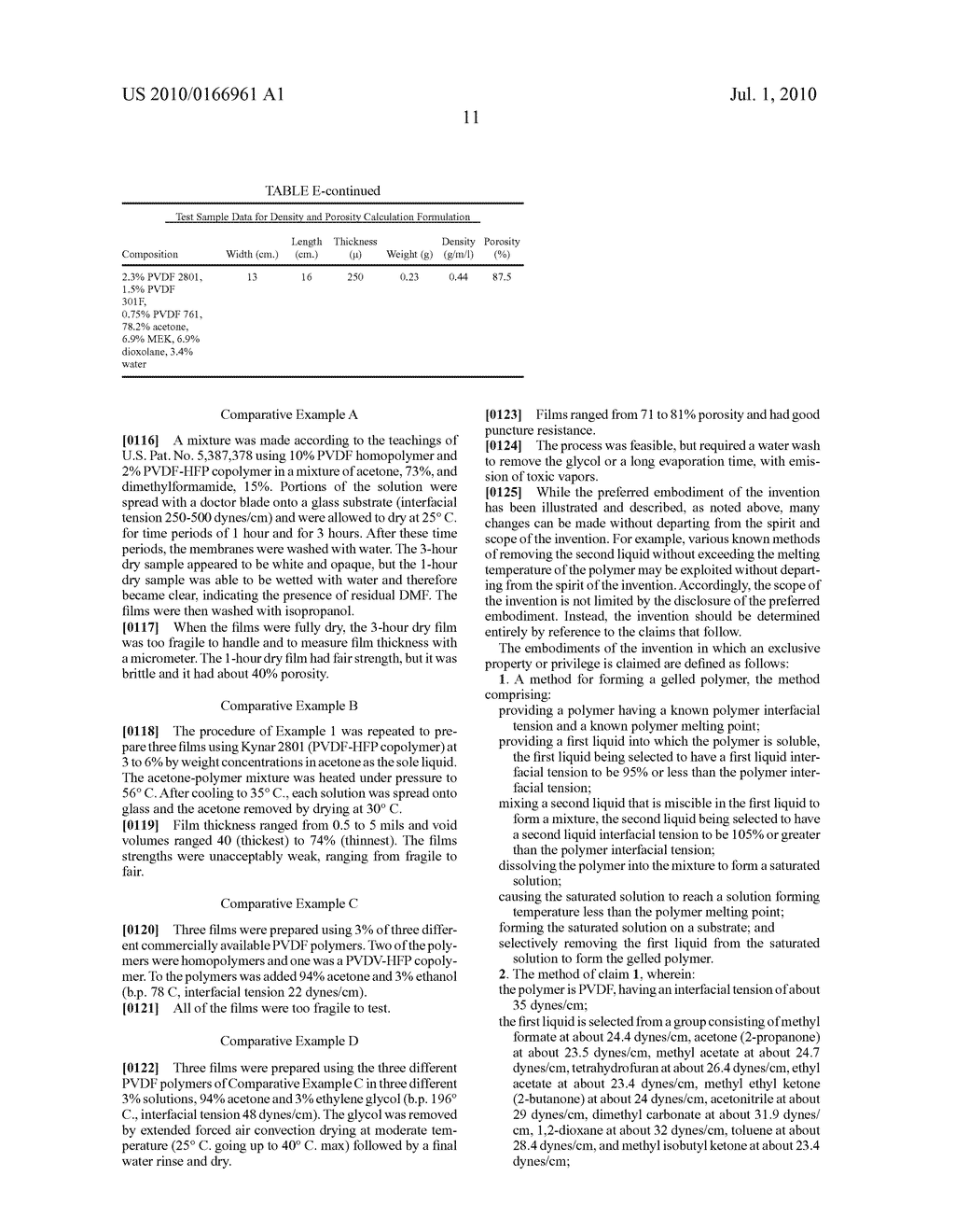 PRODUCTION OF HIGH POROSITY OPEN-CELL MEMBRANES - diagram, schematic, and image 12