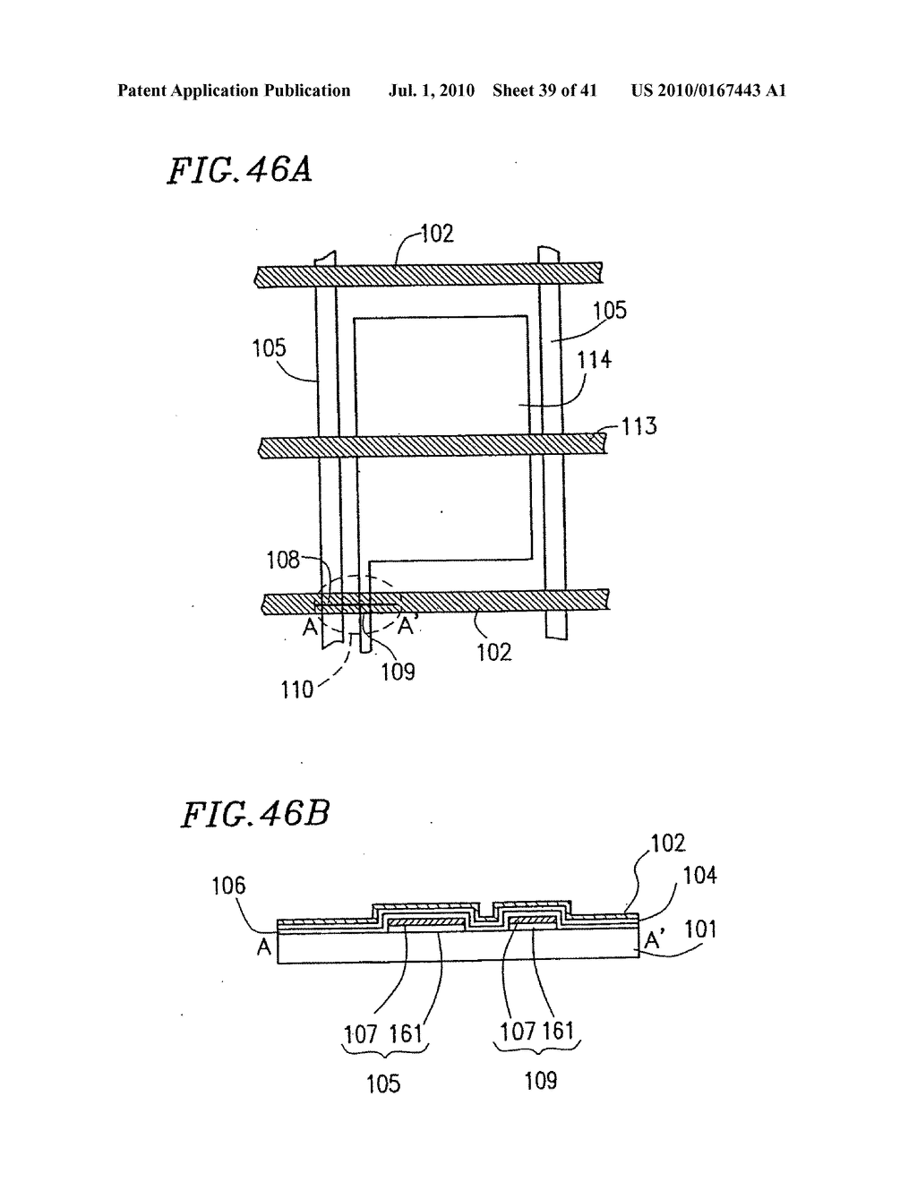 Active matrix substrate, method of making the substrate, and display device - diagram, schematic, and image 40