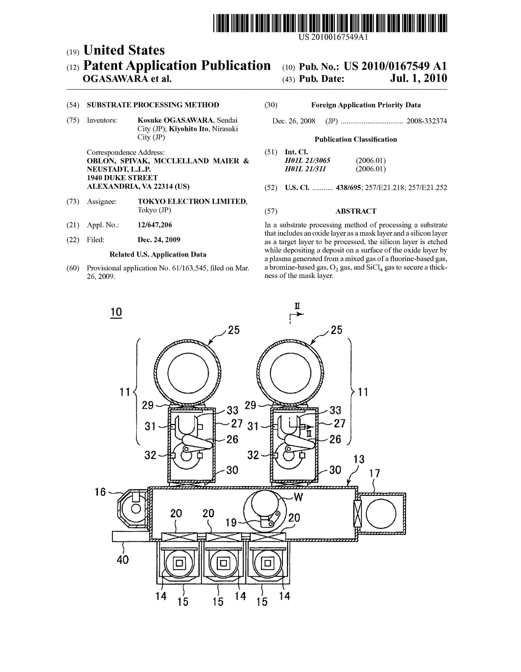 SUBSTRATE PROCESSING METHOD - diagram, schematic, and image 01