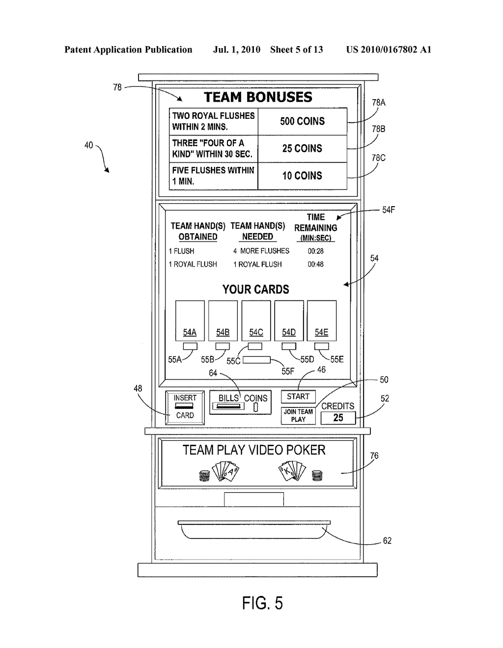 METHOD AND APPARATUS FOR TEAM PLAY OF SLOT MACHINES - diagram, schematic, and image 06