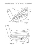 IRON GOLF CLUB HEADS AND GOLF CLUB SETS WITH VARIABLE WEIGHT DISTRIBUTION diagram and image