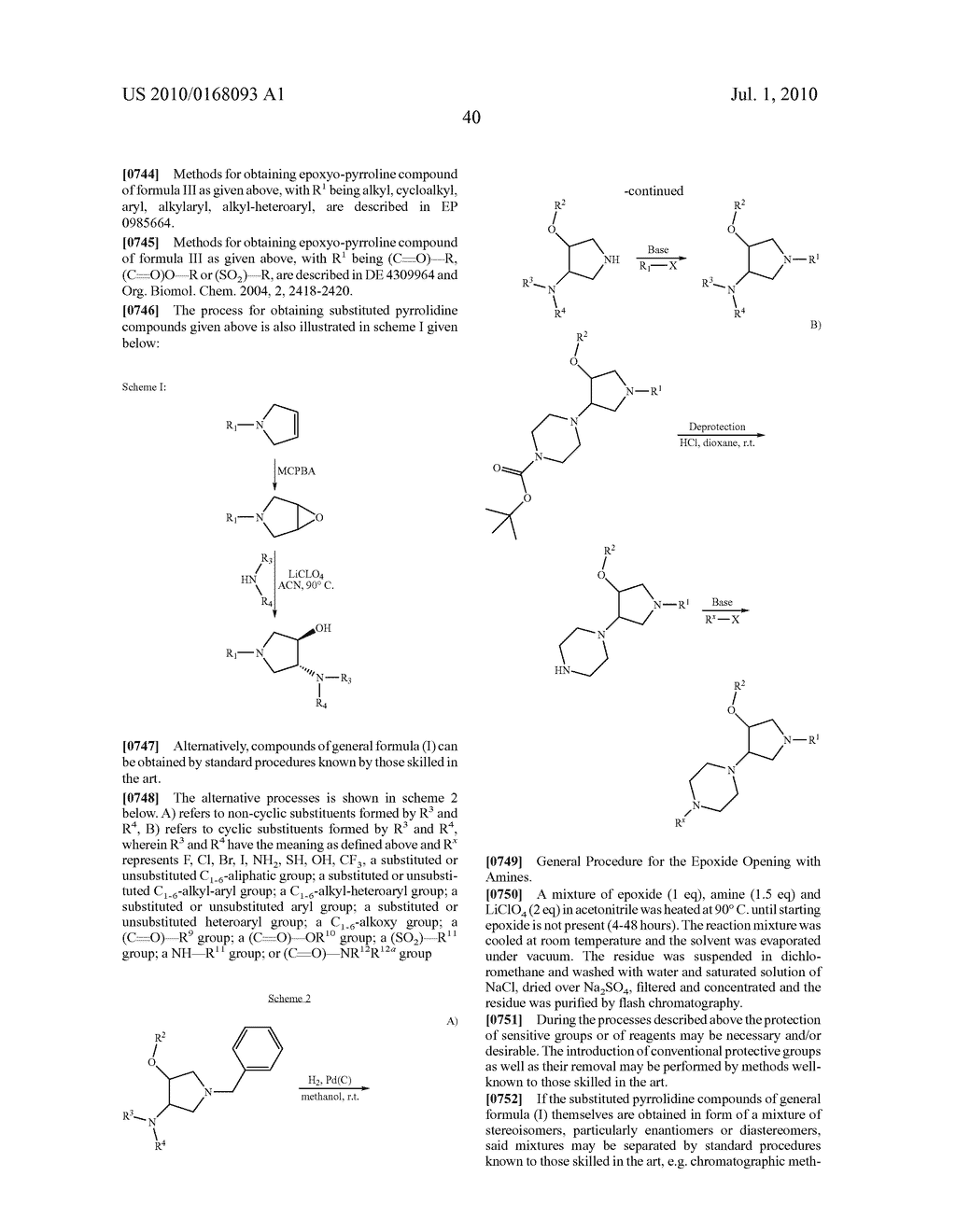 SUBSTITUTED 3-AMINO-4 -HYDROXY PYRROLIDINES COMPOUNDS, THEIR PREPARATION AND USE AS MEDICAMENTS - diagram, schematic, and image 41