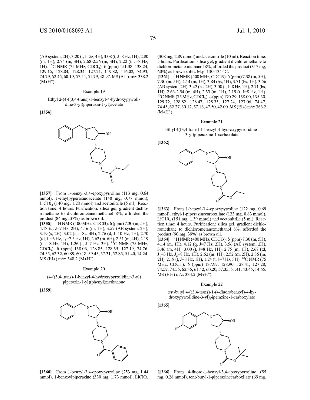 SUBSTITUTED 3-AMINO-4 -HYDROXY PYRROLIDINES COMPOUNDS, THEIR PREPARATION AND USE AS MEDICAMENTS - diagram, schematic, and image 76