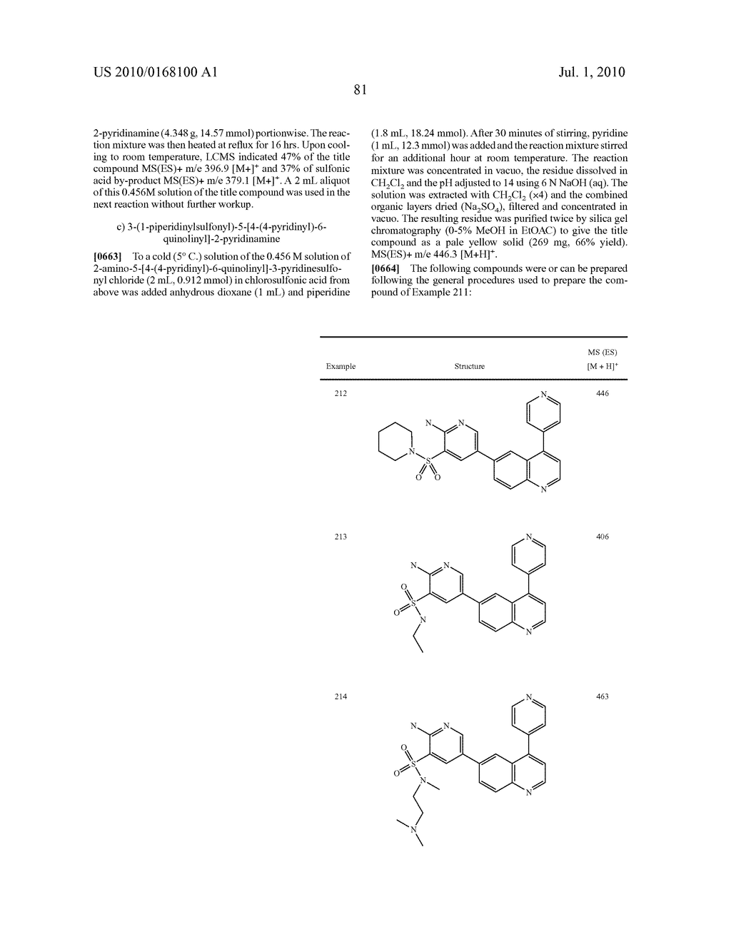 QUINOLINE DERIVATIVES AS P13 KINASE INHIBITORS - diagram, schematic, and image 82