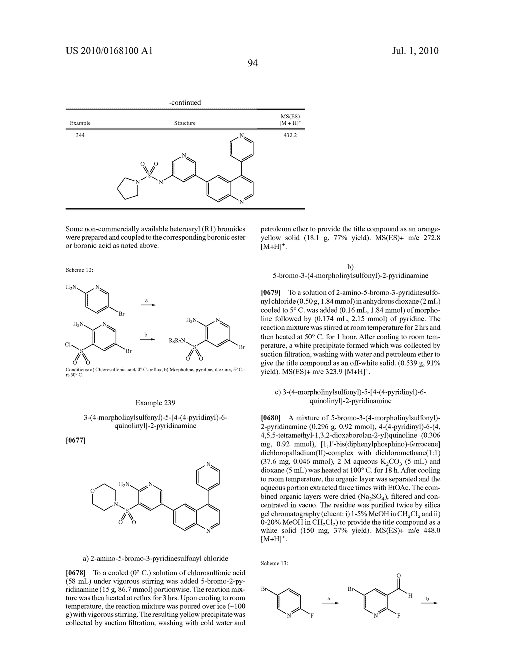 QUINOLINE DERIVATIVES AS P13 KINASE INHIBITORS - diagram, schematic, and image 95