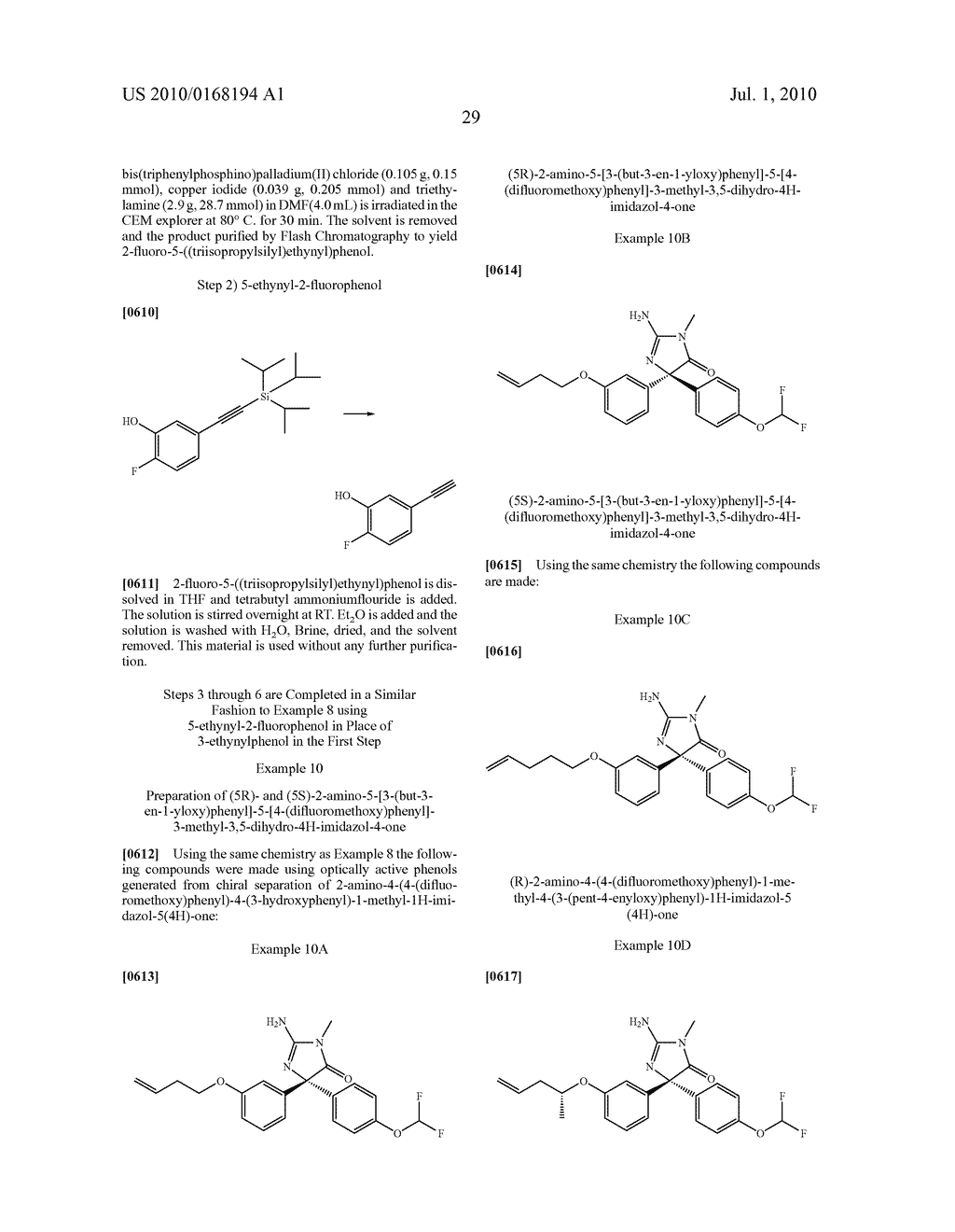 Amino-5-[4-(difluoromethoxy)phenyl]-5-phenylimidazolone Compounds For The Inhibition Of Beta-secretase - diagram, schematic, and image 30