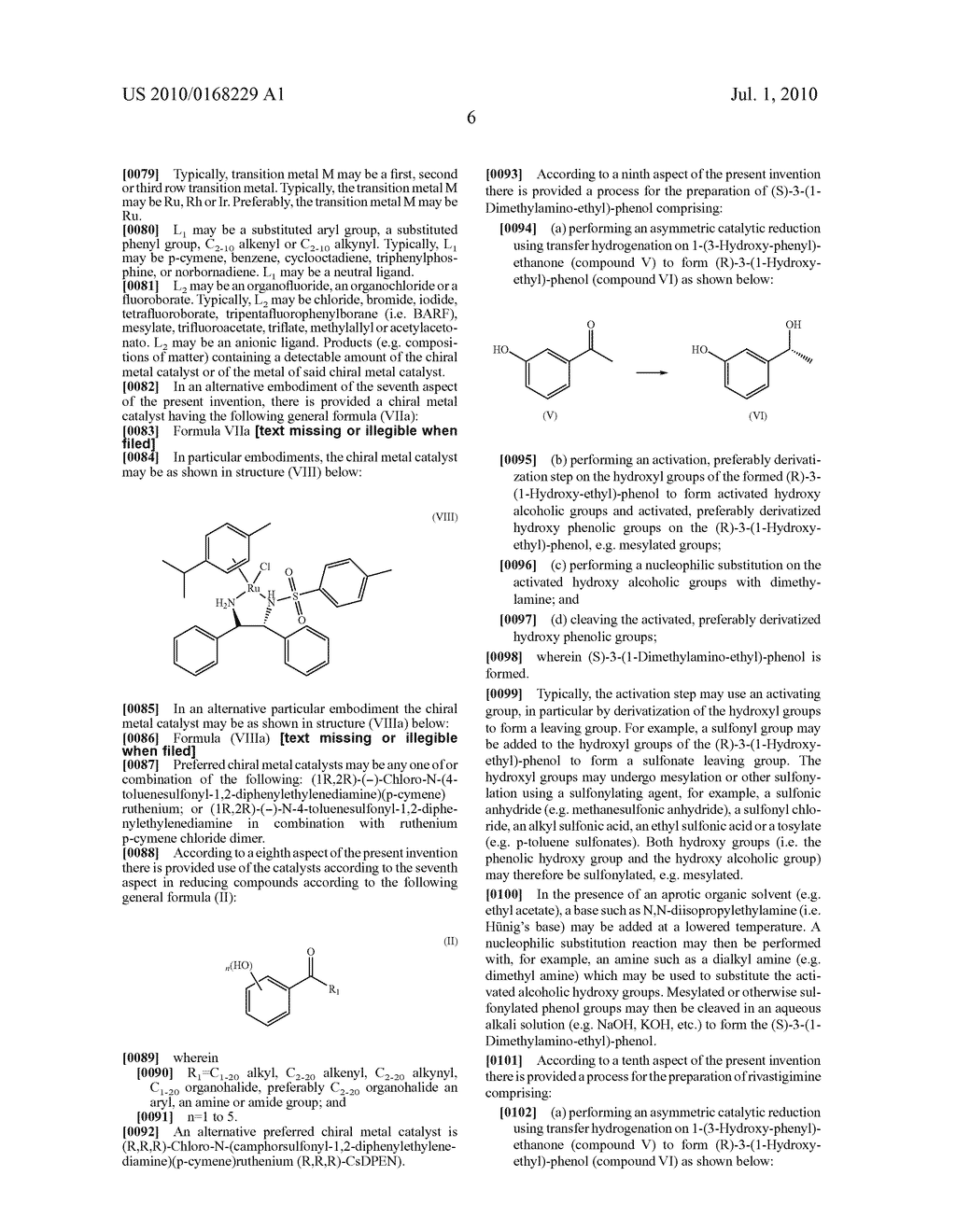 Process for the preparation of optically active compounds using transfer hydrogenation - diagram, schematic, and image 09