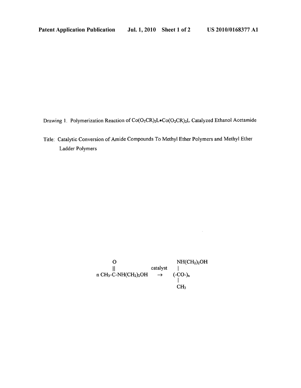 Catalytic conversion of amide compounds to methyl ether polymers and methyl ether ladder polymers - diagram, schematic, and image 02