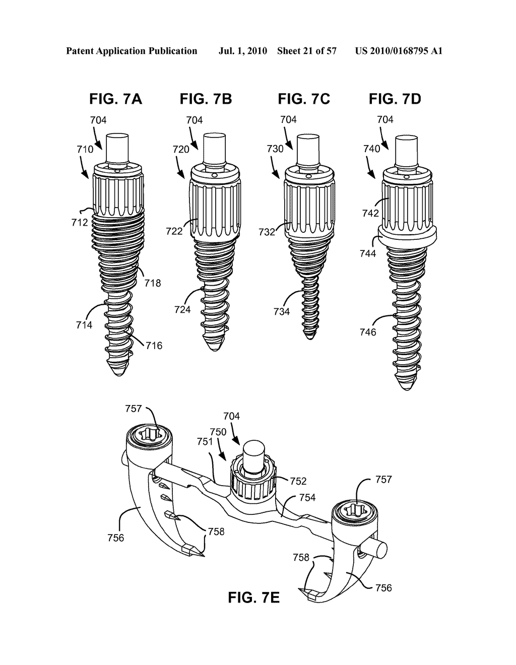 LOAD-SHARING BONE ANCHOR HAVING A NATURAL CENTER OF ROTATION AND METHOD FOR DYNAMIC STABILIZATION OF THE SPINE - diagram, schematic, and image 22