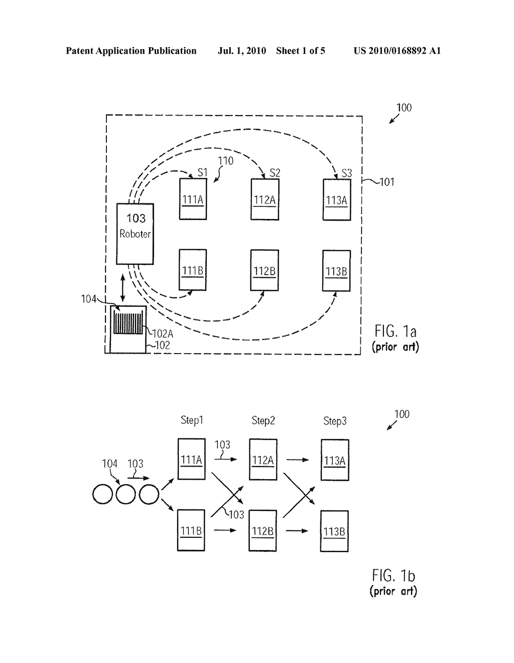 METHOD AND SYSTEM FOR SYNCHRONIZING CHAMBER DOWN TIMES BY CONTROLLING TRANSPORT SEQUENCING IN A PROCESS TOOL - diagram, schematic, and image 02