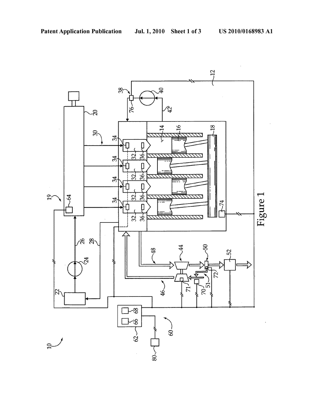 Internal combustion engine, control system and operating method for determining a fuel attribute - diagram, schematic, and image 02