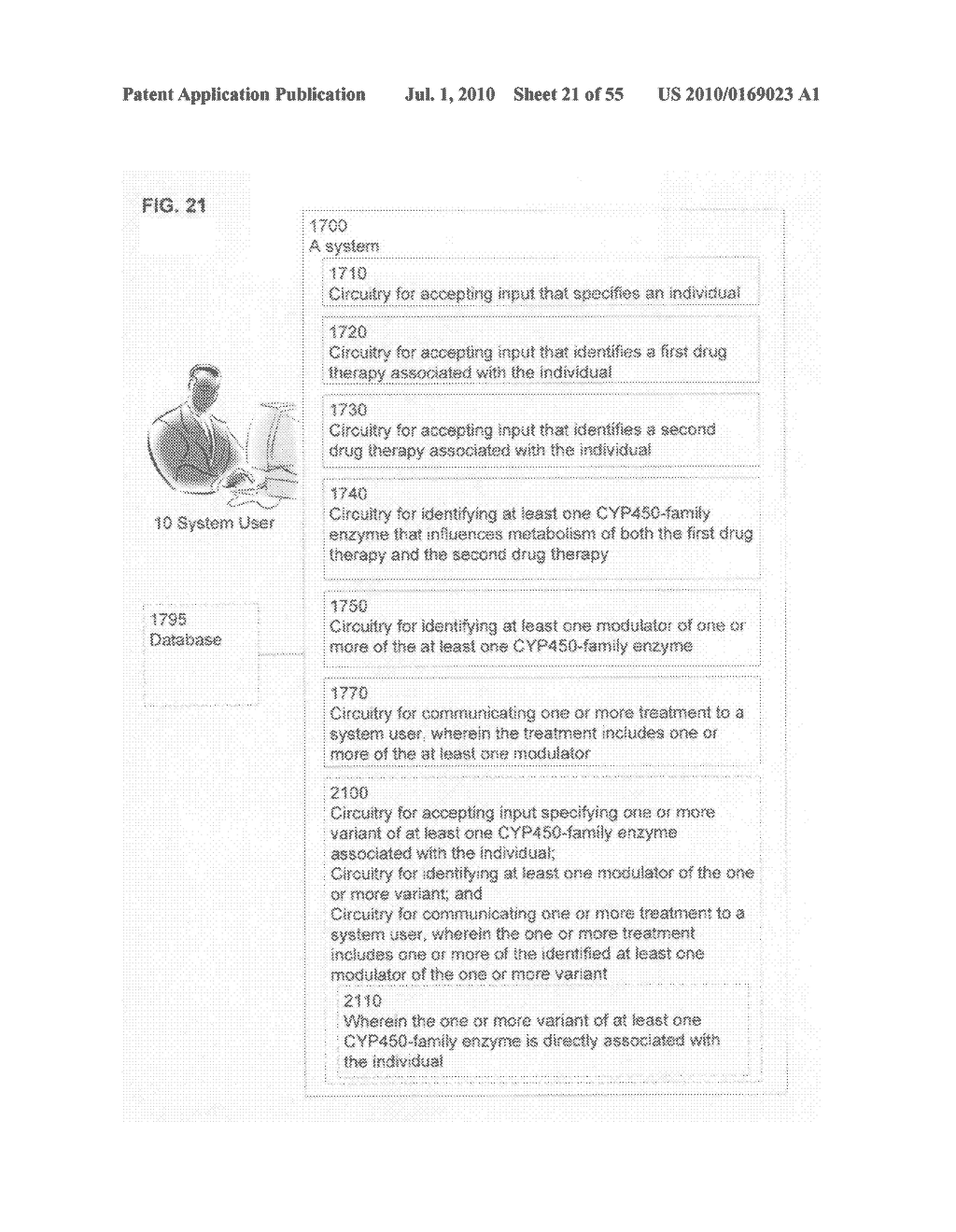 Computational methods and systems for suggesting modulators of CYP450 as treatment options - diagram, schematic, and image 22