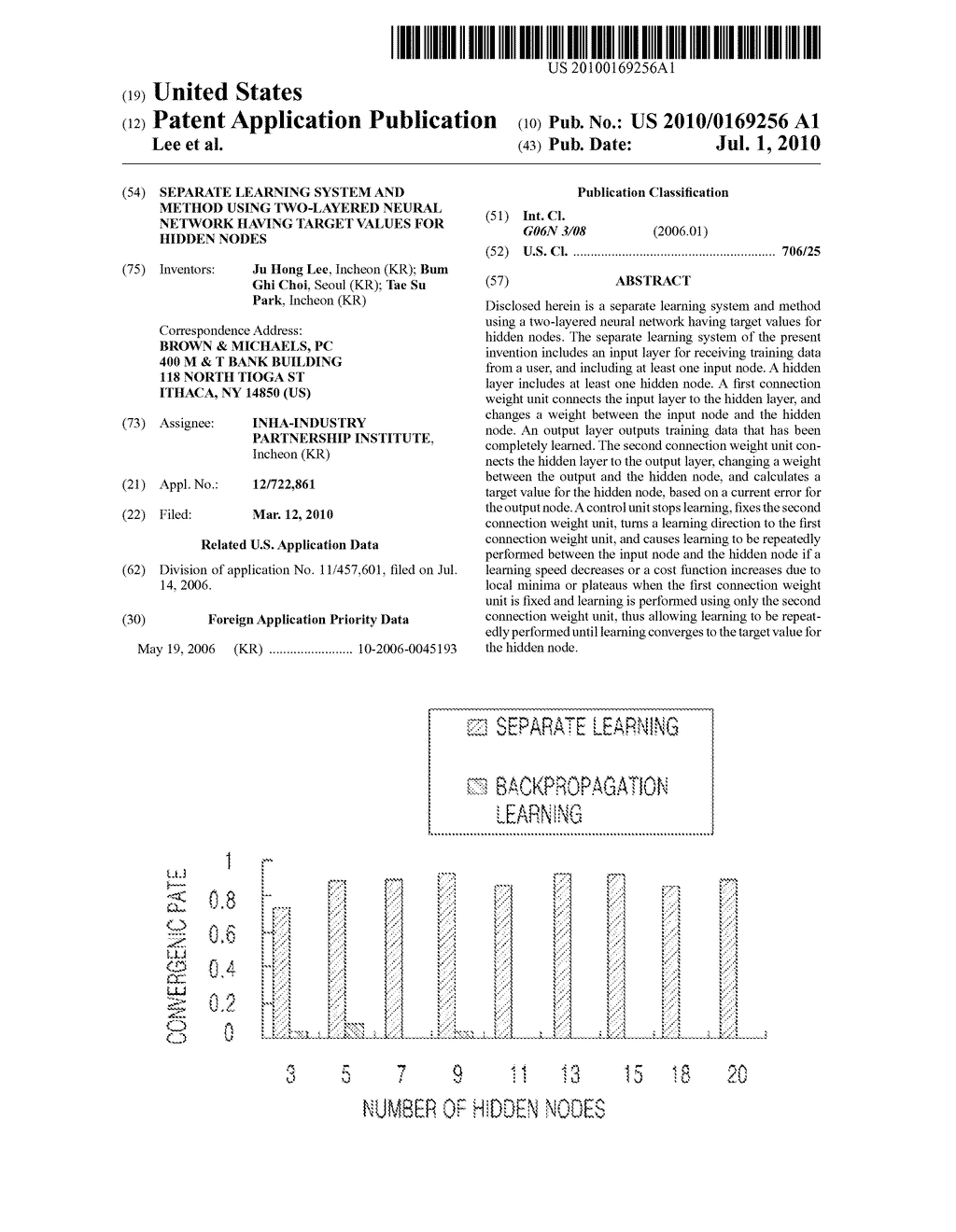 Separate Learning System and Method Using Two-Layered Neural Network Having Target Values for Hidden Nodes - diagram, schematic, and image 01