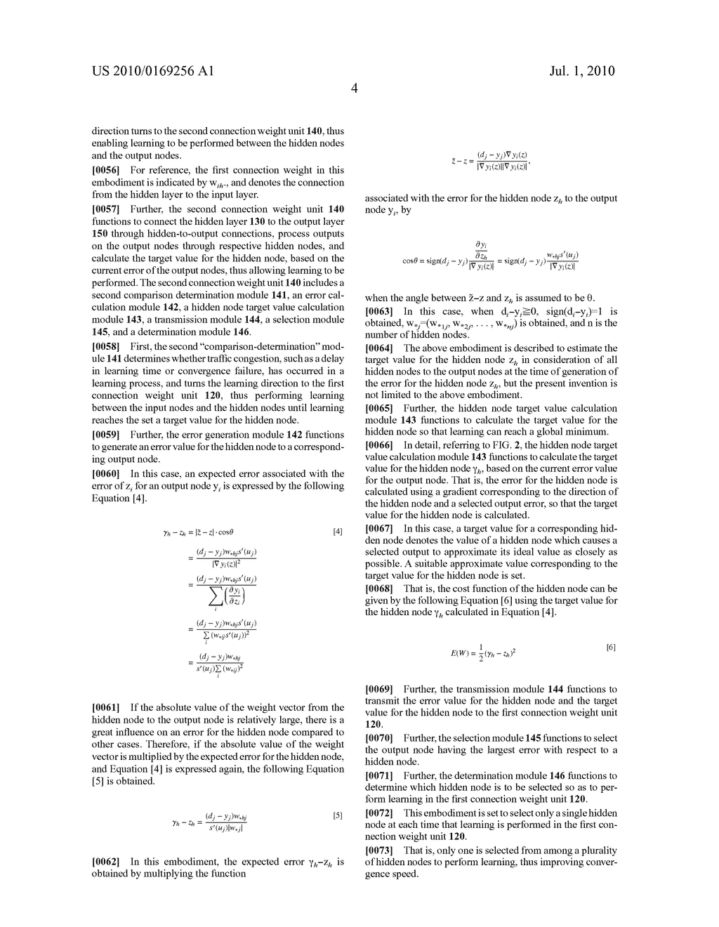 Separate Learning System and Method Using Two-Layered Neural Network Having Target Values for Hidden Nodes - diagram, schematic, and image 21