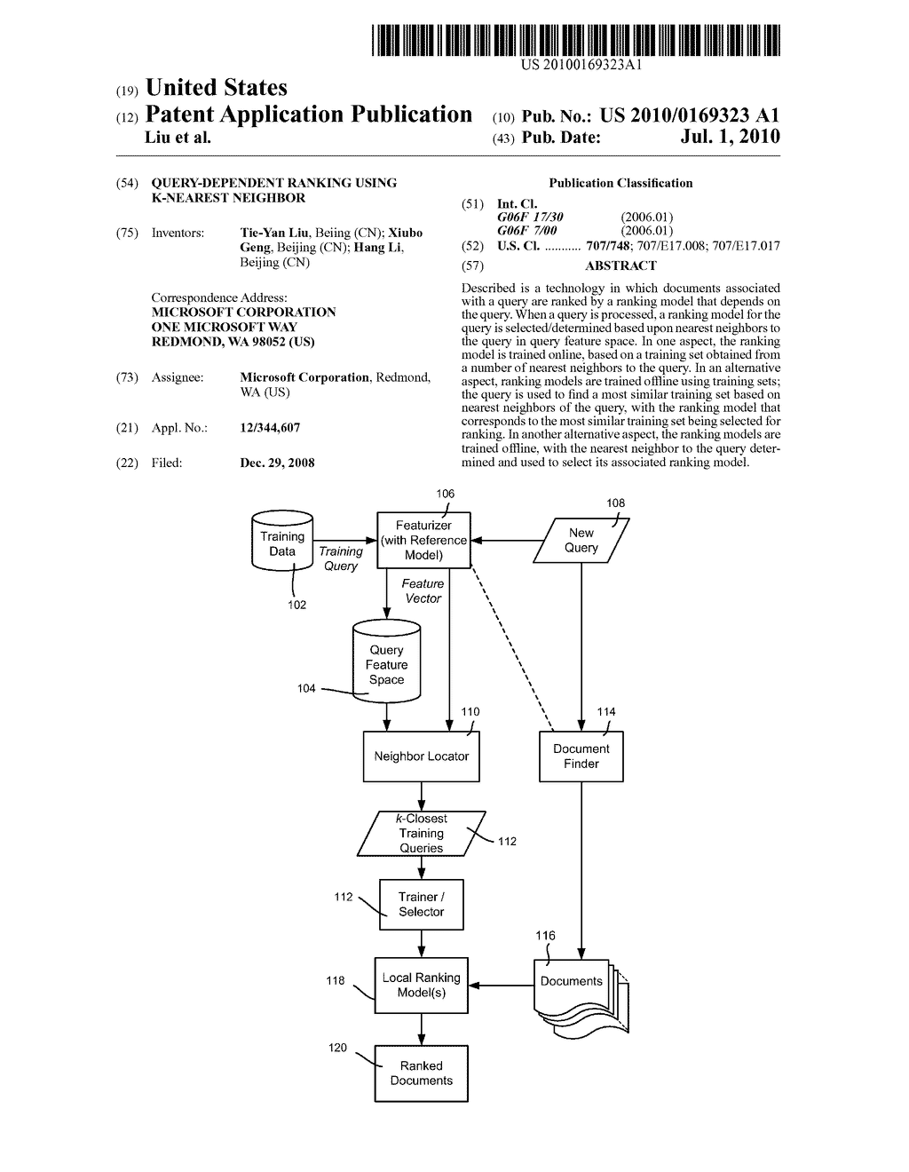 Query-Dependent Ranking Using K-Nearest Neighbor - diagram, schematic, and image 01