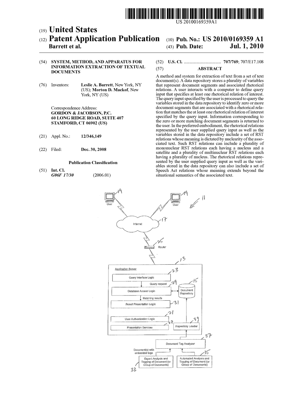 System, Method, and Apparatus for Information Extraction of Textual Documents - diagram, schematic, and image 01