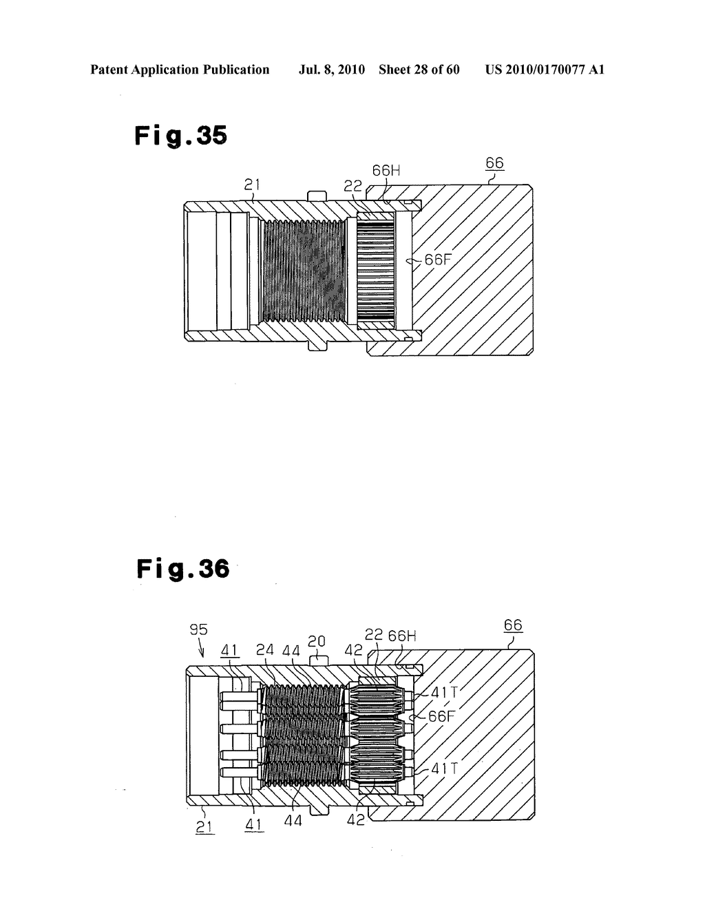 Method of producing mechanism for converting rotational motion to linear motion and jig for executing the method - diagram, schematic, and image 29