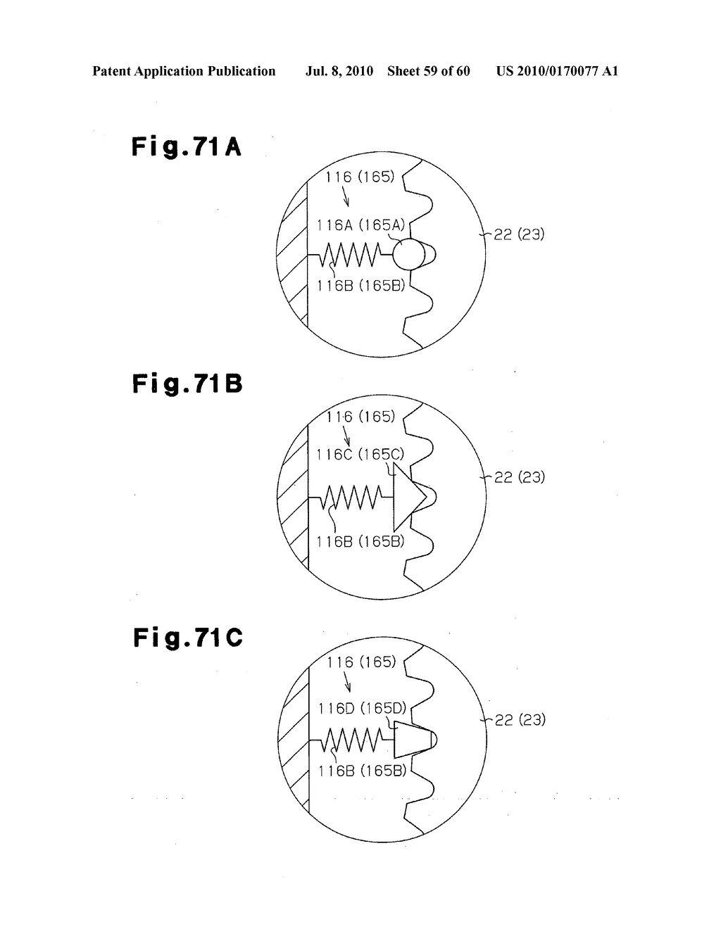 Method of producing mechanism for converting rotational motion to linear motion and jig for executing the method - diagram, schematic, and image 60