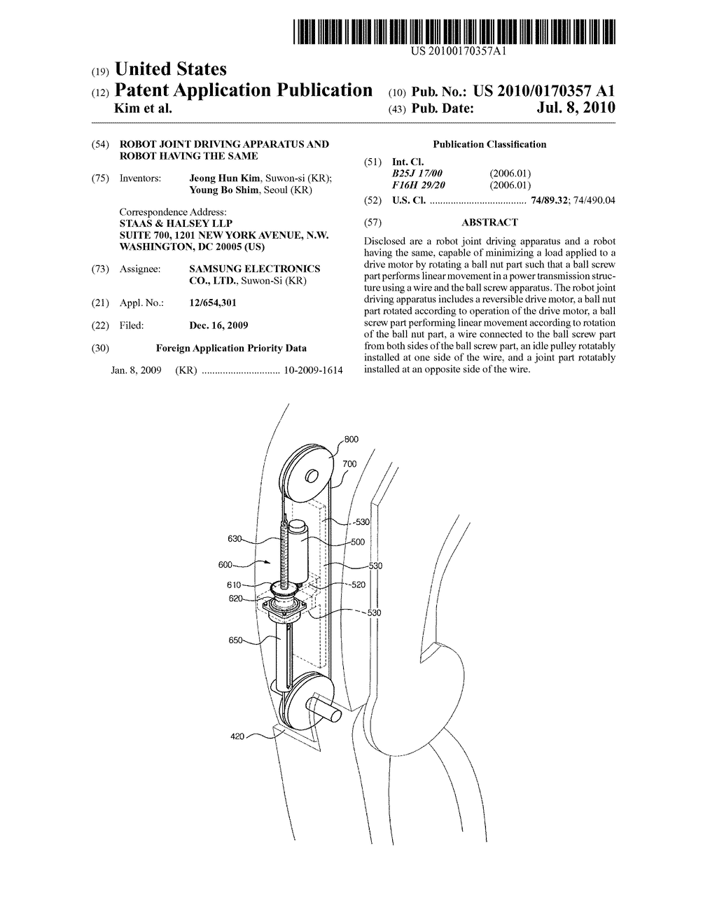 Robot joint driving apparatus and robot having the same - diagram, schematic, and image 01