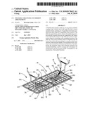 Foldable table with anti-torsion arrangement diagram and image