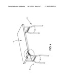 Foldable table with anti-torsion arrangement diagram and image