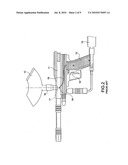 Apparatus for detecting the position of the paintball of a paintball gun diagram and image