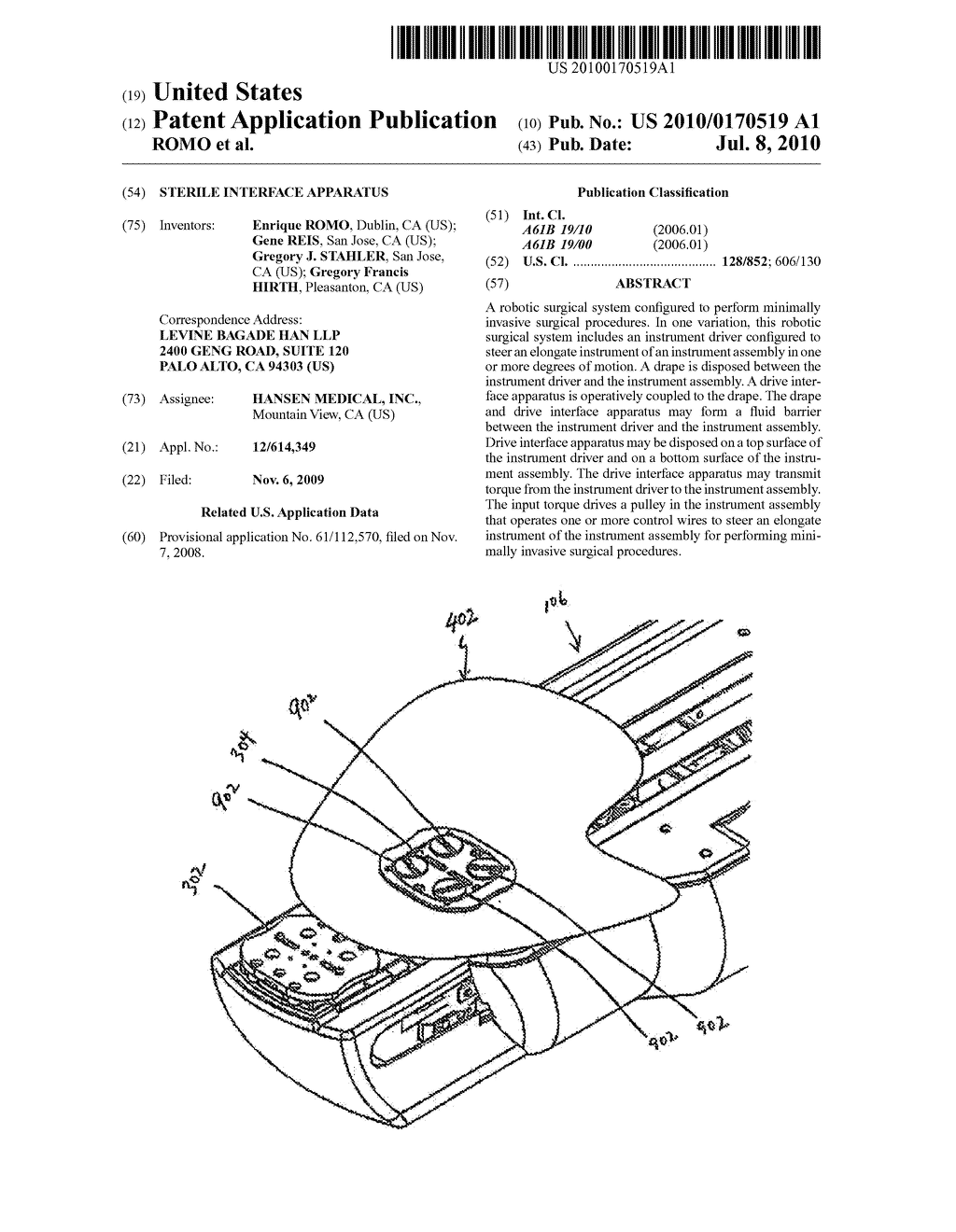 STERILE INTERFACE APPARATUS - diagram, schematic, and image 01