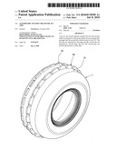 Asymmetric pattern tread for ATV tire diagram and image