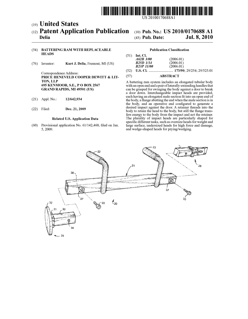 BATTERING RAM WITH REPLACEABLE HEADS - diagram, schematic, and image 01