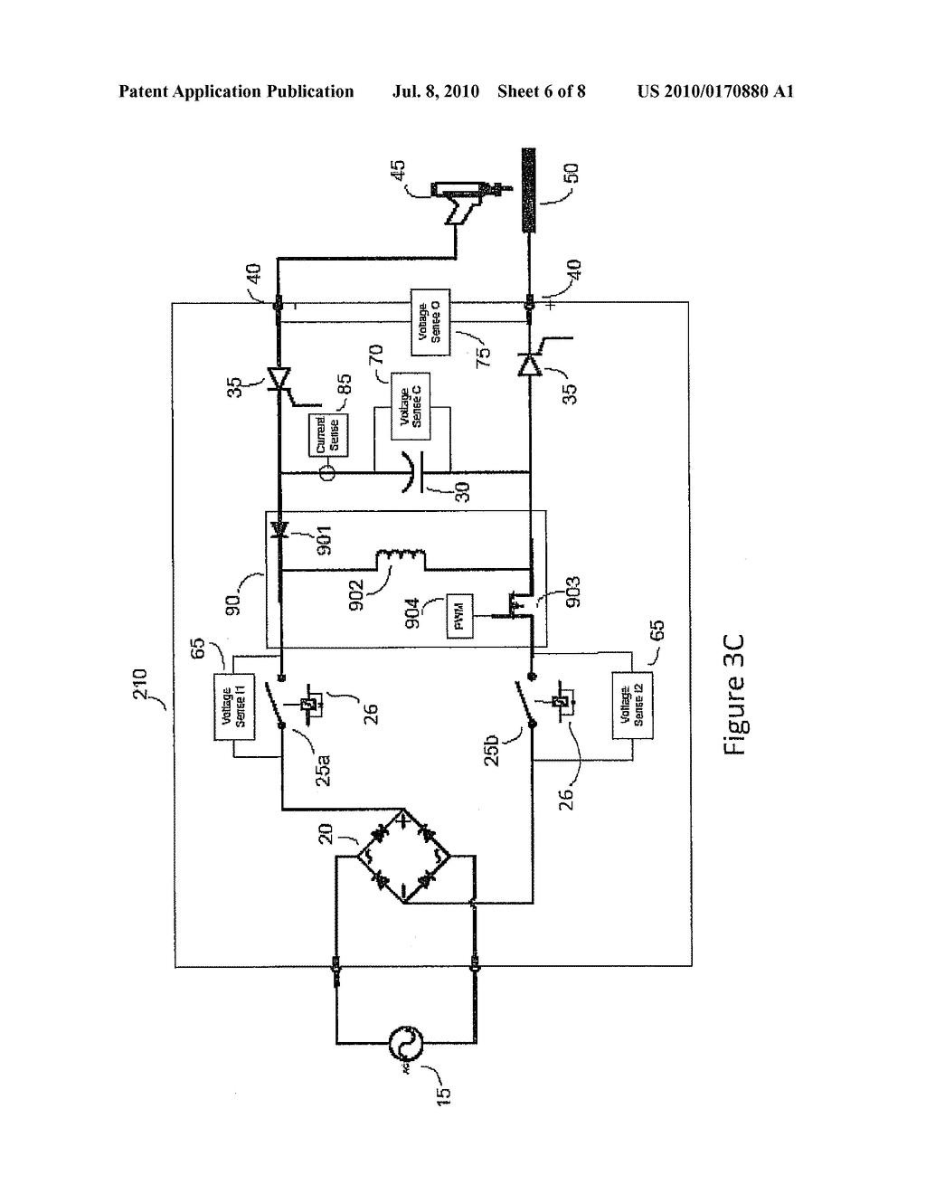 CAPACITOR CHARGE AND DISCHARGE CIRCUIT FOR FASTENER WELDING - diagram, schematic, and image 07