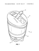 DRINKING CONTAINER WITH STRAW diagram and image